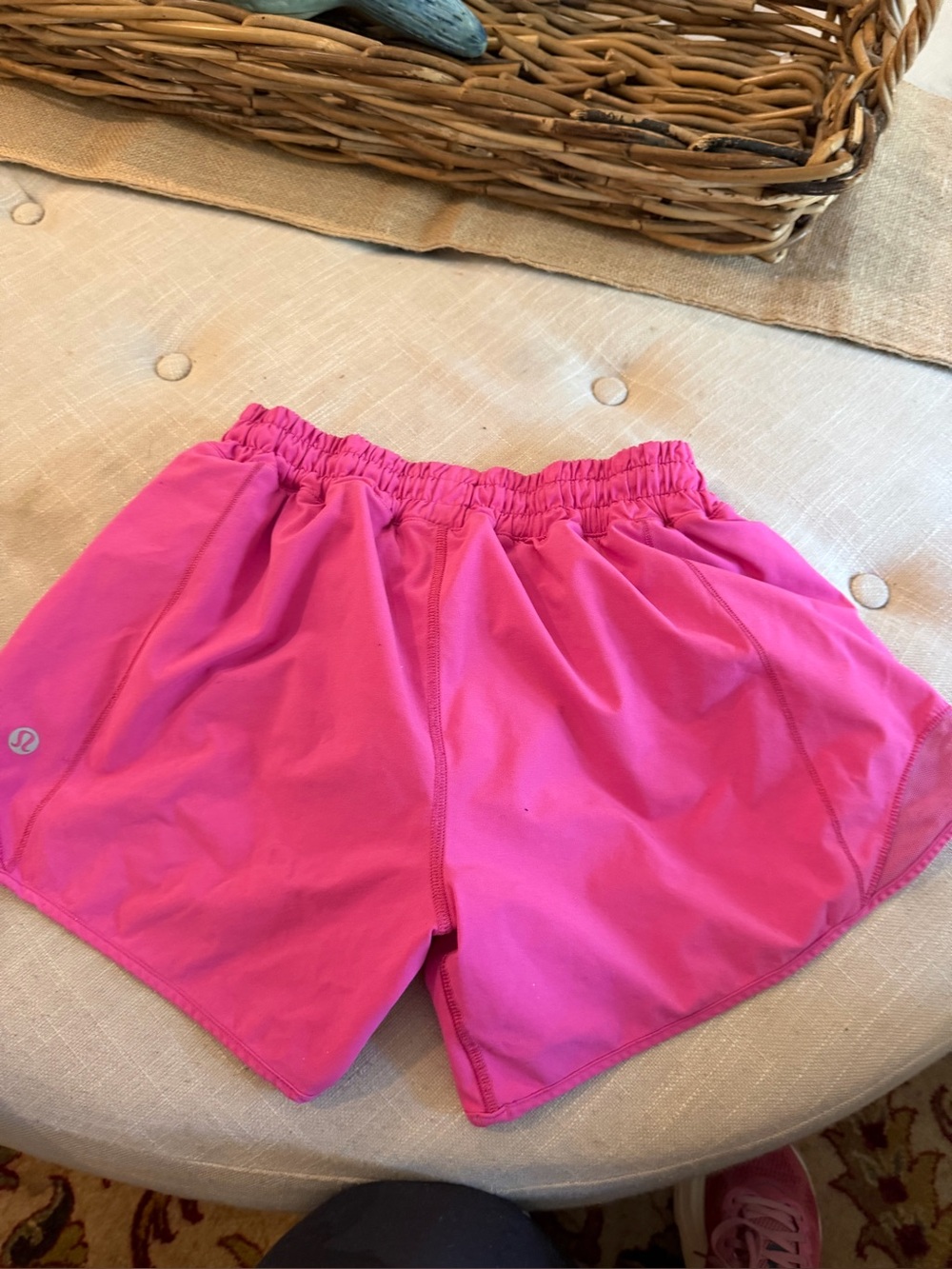 lululemon athletica Hot Pink Elastic-Waist Athletic Shorts